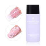BORN PRETTY Polvo de acrílico transparente blanco rosado 10ml Extensión de la punta Polvo de polímero de uñas francés Acrílico Cepillo Cristal Contenedor de vidrio